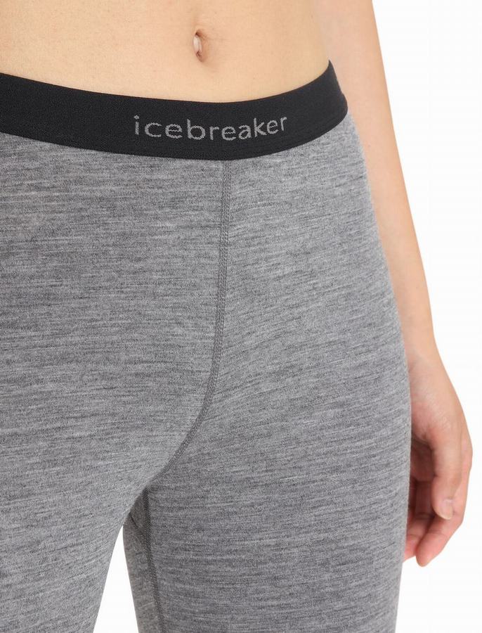 Icebreaker Merino 200 Oasis Termal Tayt Kadın Gri | QIX662US