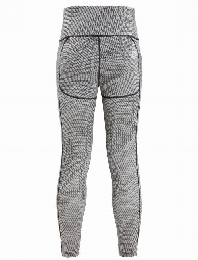 Icebreaker Merino Fastray High Rise Tights Gridlines Tayt Kadın Gri Siyah | QNH1129TZ