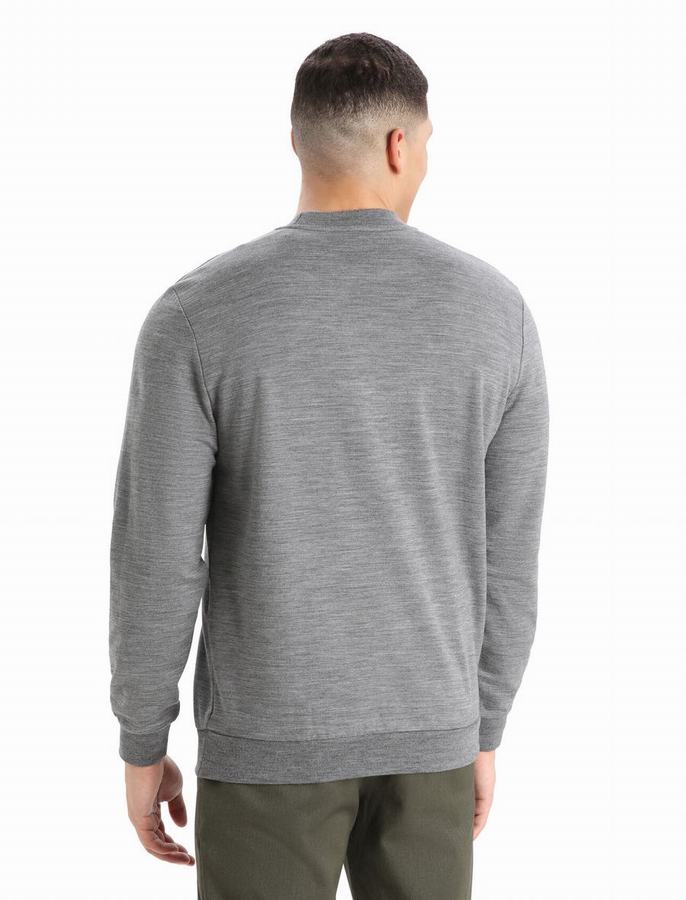 Icebreaker Merino Shifter Long Sleeve Tişörtü Erkek Gri | OVC4163XK