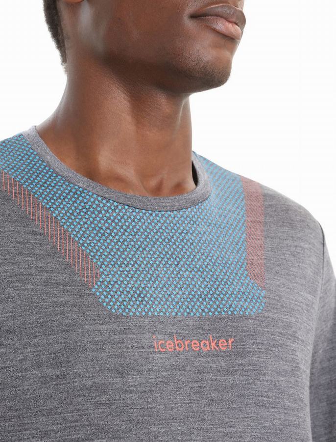 Icebreaker Merino Sphere II Kısa Sleeve Hitt Tişört Erkek Gri | OOK1566LT