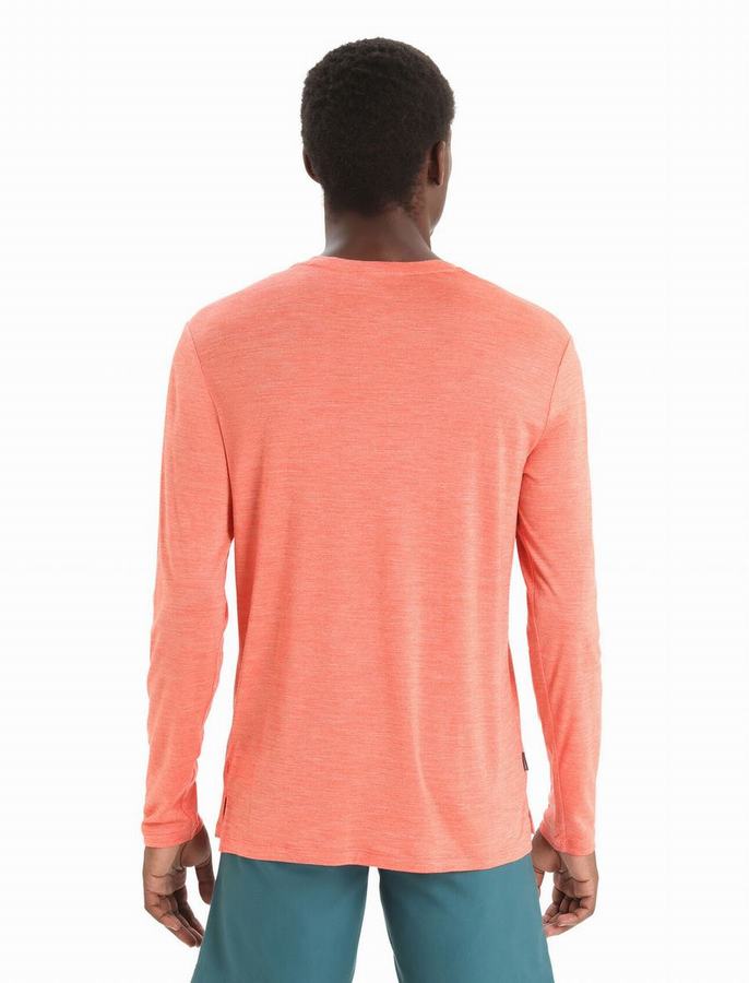 Icebreaker Merino Sphere II Long Sleeve Tişört Erkek Turuncu | TZR7878NV