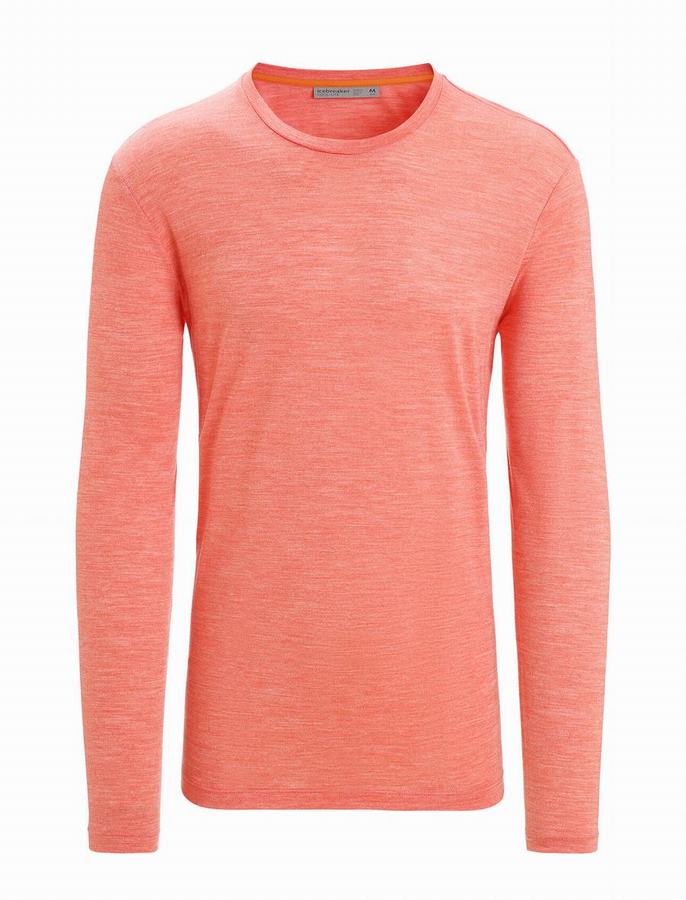 Icebreaker Merino Sphere II Long Sleeve Tişört Erkek Turuncu | TZR7878NV